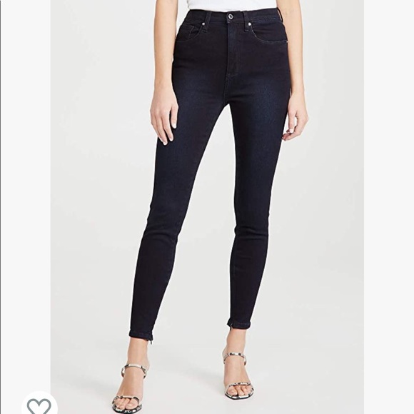 WeWoreWhat High Rise Skinny Ankle Zip Jeans In Mercer - Picture 1 of 13
